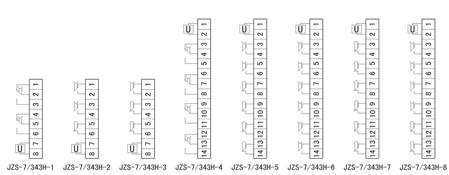 JZS-7/343H-7內部接線圖
