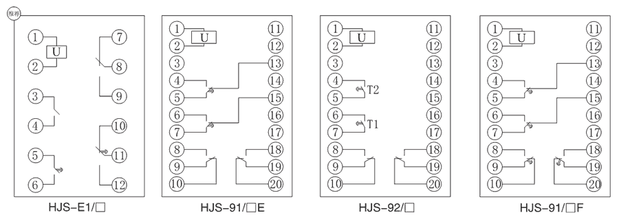 HJS-92/1內部接線圖