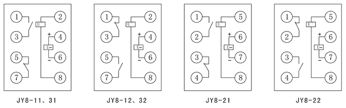 JY8-22D內部接線圖