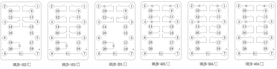 HBJB-403/2內部接線圖